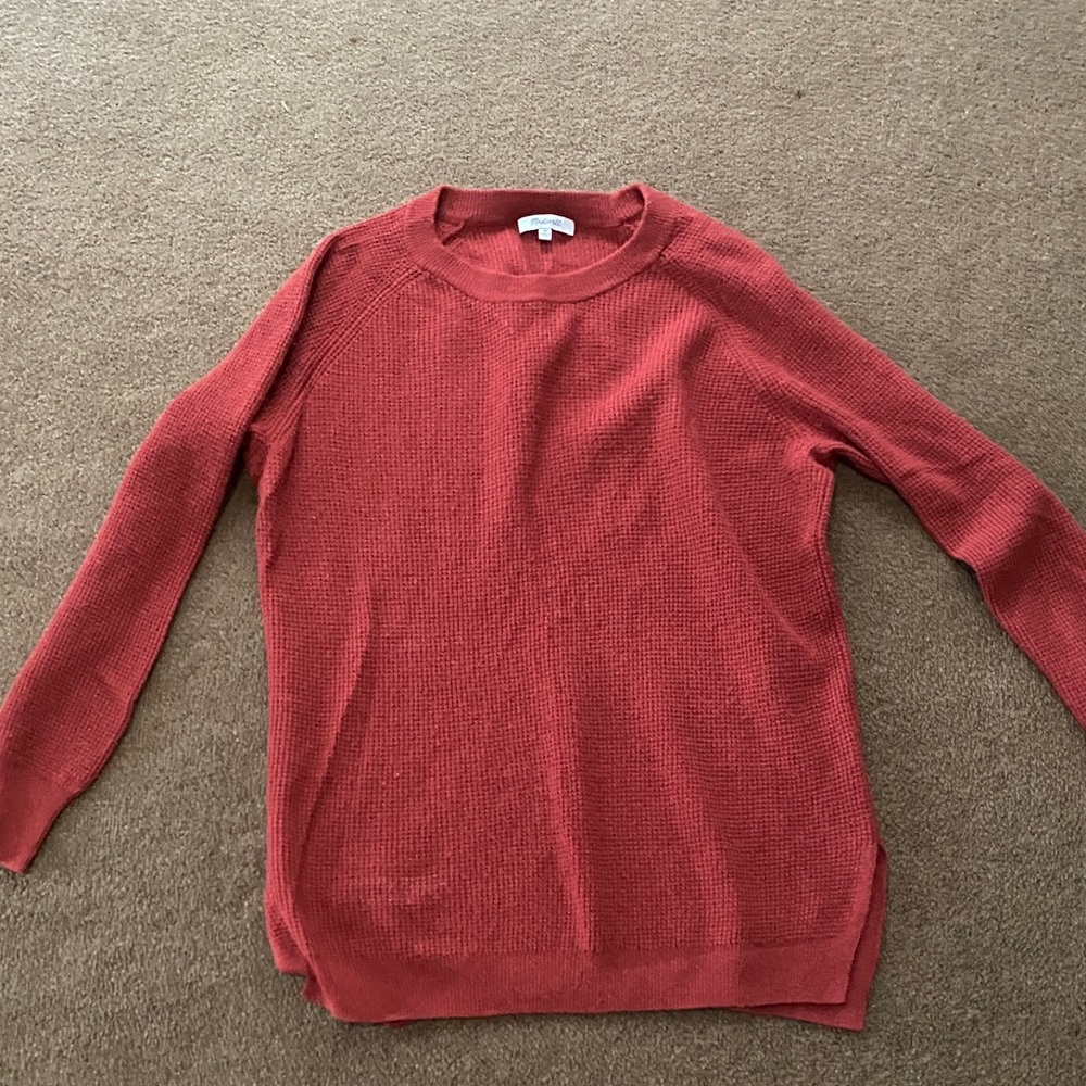 Madewell Rust Knit Sweater M